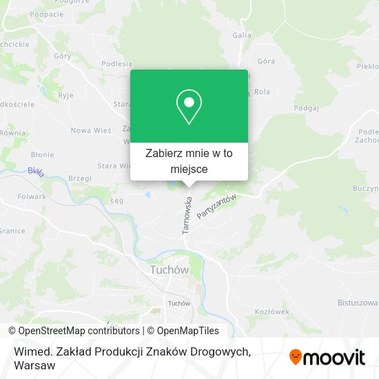 Mapa Wimed. Zakład Produkcji Znaków Drogowych