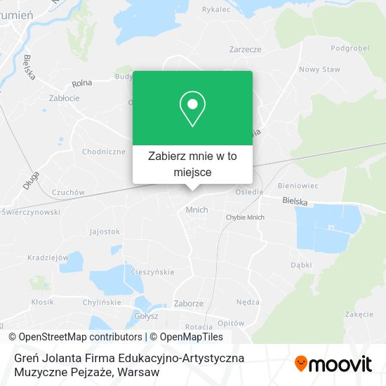 Mapa Greń Jolanta Firma Edukacyjno-Artystyczna Muzyczne Pejzaże