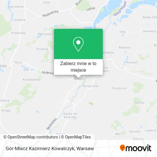 Mapa Gór-Mlecz Kazimierz Kowalczyk