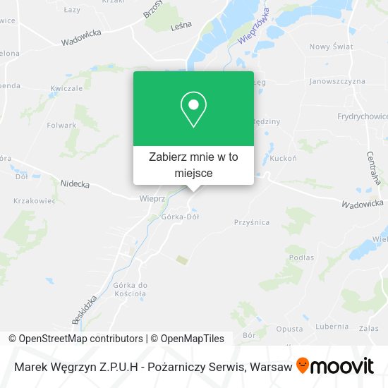 Mapa Marek Węgrzyn Z.P.U.H - Pożarniczy Serwis