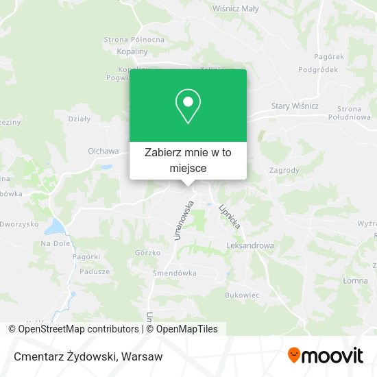 Mapa Cmentarz Żydowski