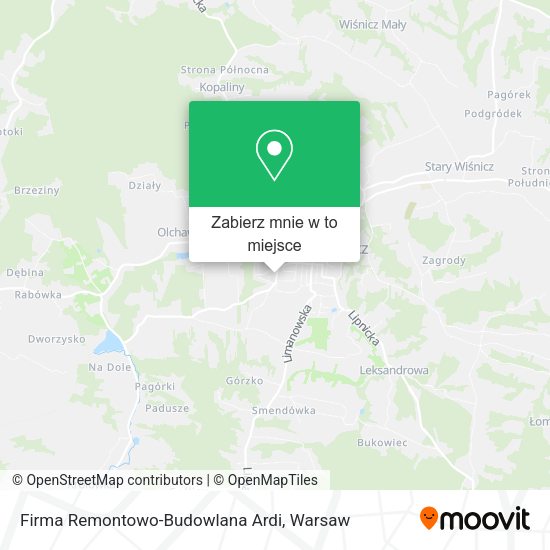 Mapa Firma Remontowo-Budowlana Ardi