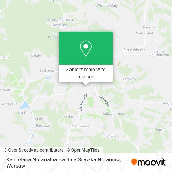 Mapa Kancelaria Notarialna Ewelina Sieczka Notariusz