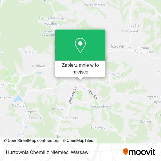 Mapa Hurtownia Chemii z Niemiec