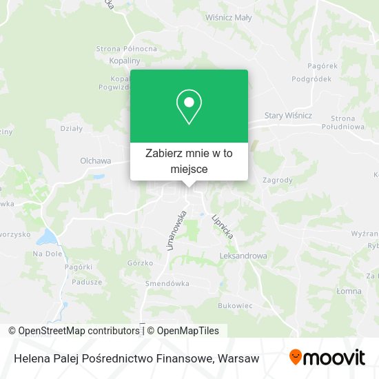 Mapa Helena Palej Pośrednictwo Finansowe