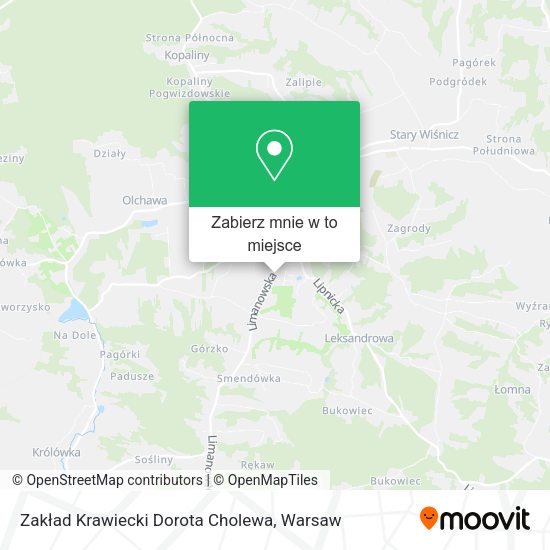 Mapa Zakład Krawiecki Dorota Cholewa