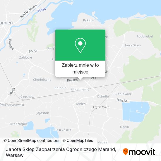 Mapa Janota Sklep Zaopatrzenia Ogrodniczego Marand