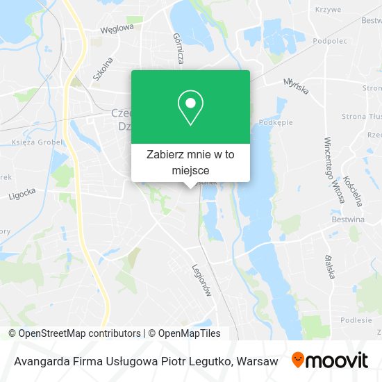 Mapa Avangarda Firma Usługowa Piotr Legutko