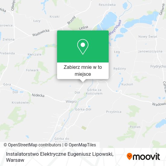 Mapa Instalatorstwo Elektryczne Eugeniusz Lipowski