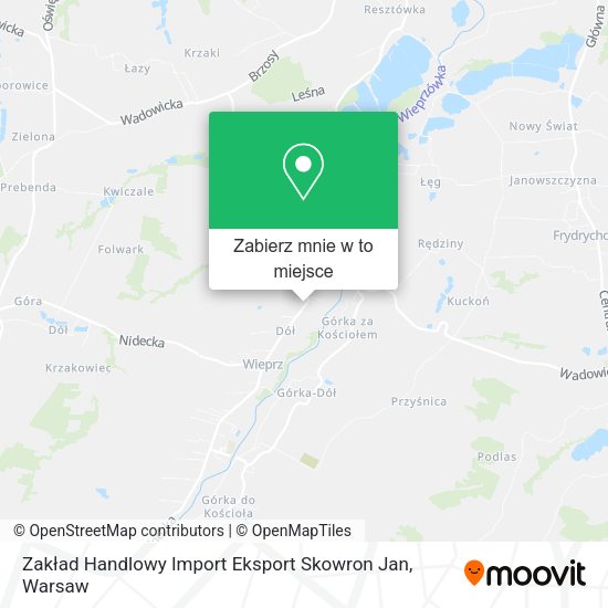 Mapa Zakład Handlowy Import Eksport Skowron Jan