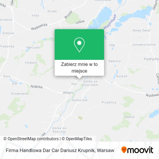 Mapa Firma Handlowa Dar Car Dariusz Krupnik