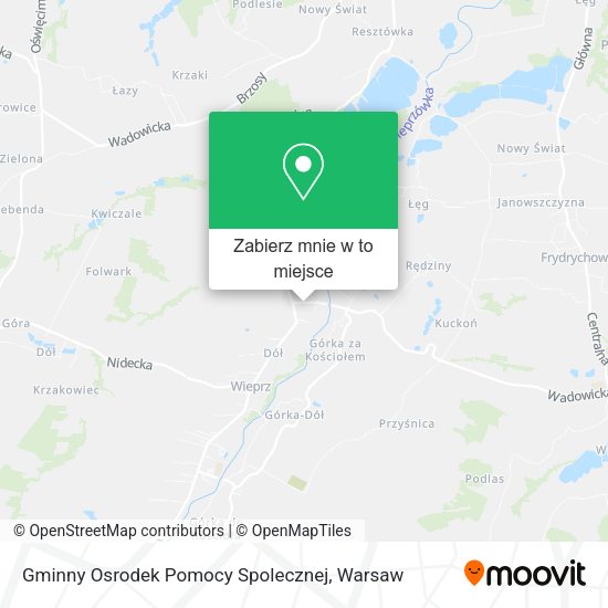 Mapa Gminny Osrodek Pomocy Spolecznej