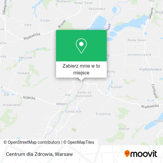 Mapa Centrum dla Zdrowia