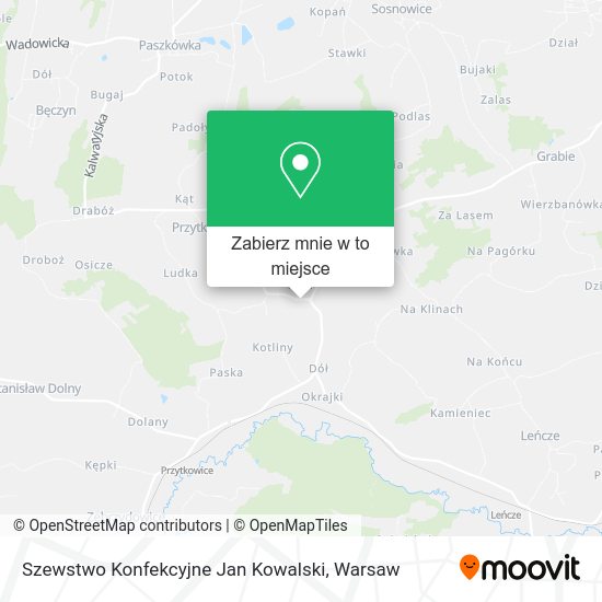 Mapa Szewstwo Konfekcyjne Jan Kowalski