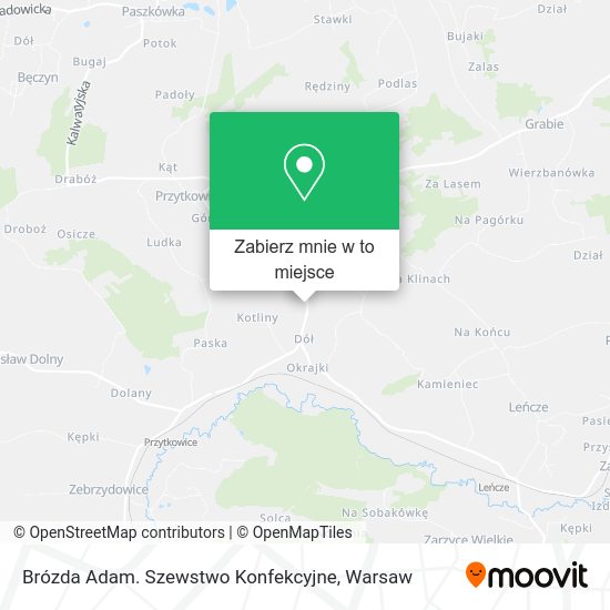 Mapa Brózda Adam. Szewstwo Konfekcyjne