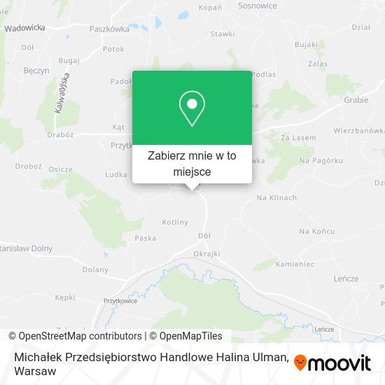 Mapa Michałek Przedsiębiorstwo Handlowe Halina Ulman