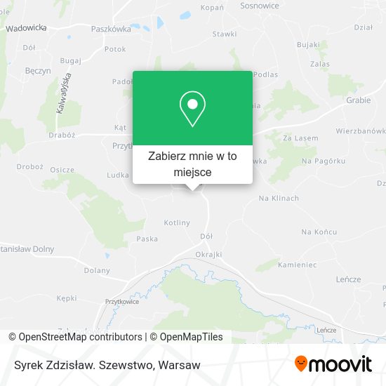 Mapa Syrek Zdzisław. Szewstwo