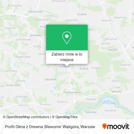 Mapa Profil Okna z Drewna Sławomir Waligóra