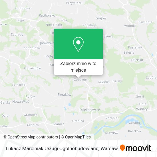 Mapa Łukasz Marciniak Usługi Ogólnobudowlane