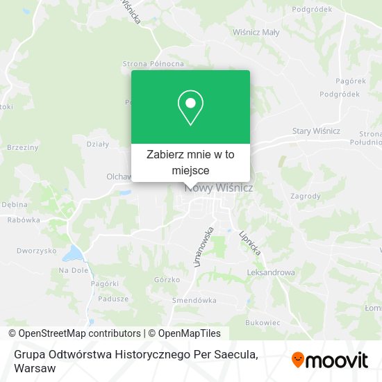 Mapa Grupa Odtwórstwa Historycznego Per Saecula