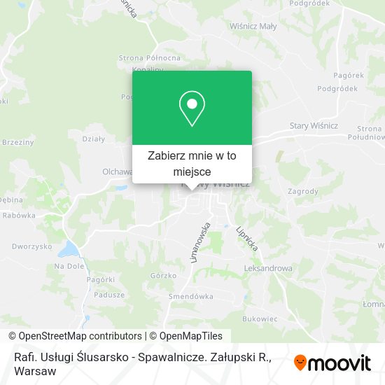 Mapa Rafi. Usługi Ślusarsko - Spawalnicze. Załupski R.