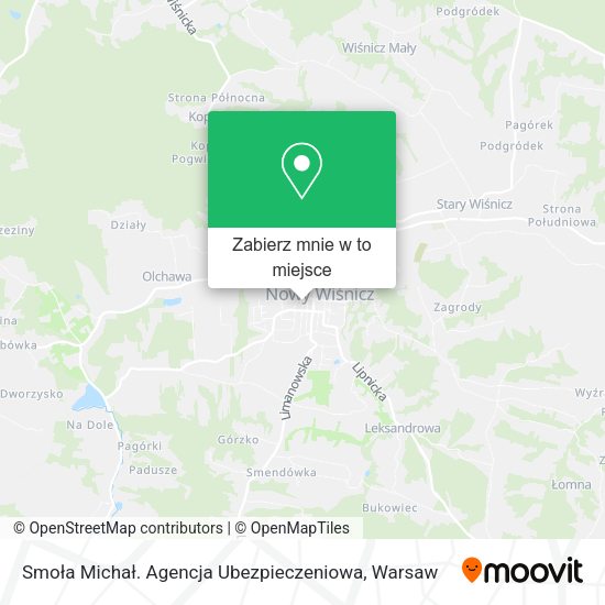 Mapa Smoła Michał. Agencja Ubezpieczeniowa