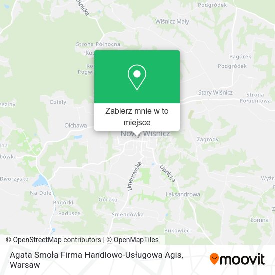 Mapa Agata Smoła Firma Handlowo-Usługowa Agis