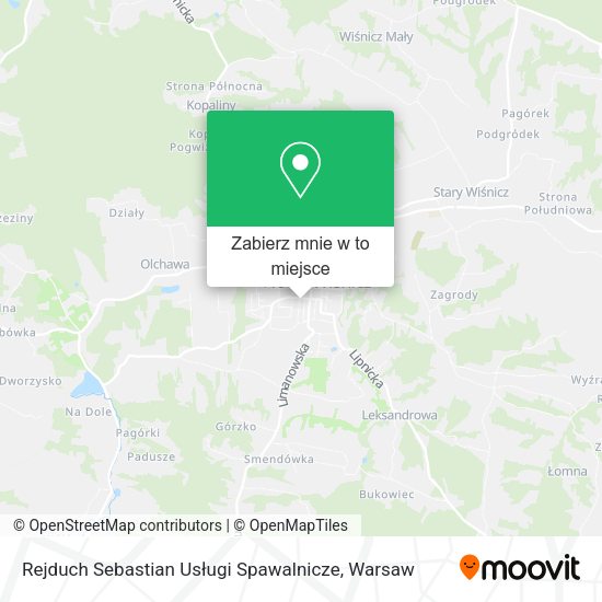 Mapa Rejduch Sebastian Usługi Spawalnicze