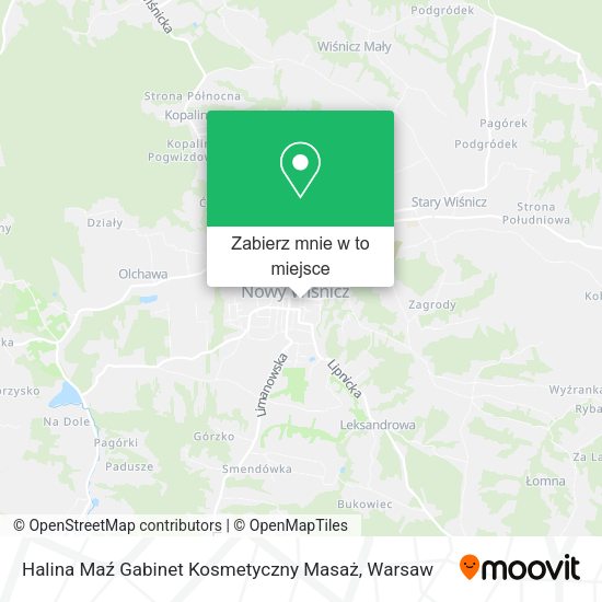 Mapa Halina Maź Gabinet Kosmetyczny Masaż