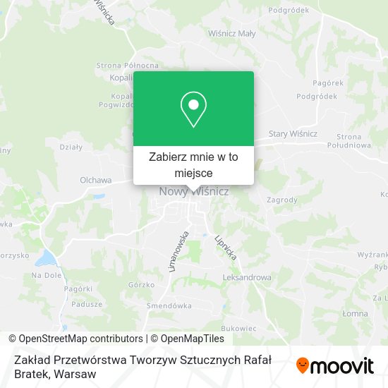 Mapa Zakład Przetwórstwa Tworzyw Sztucznych Rafał Bratek