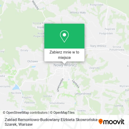 Mapa Zakład Remontowo-Budowlany Elżbieta Skowrońska-Szarek