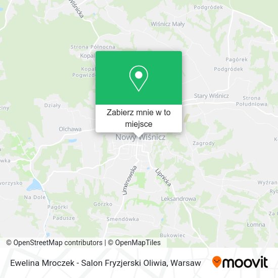 Mapa Ewelina Mroczek - Salon Fryzjerski Oliwia