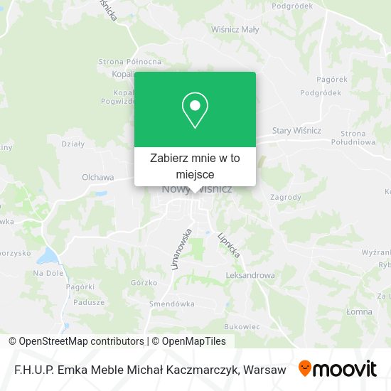 Mapa F.H.U.P. Emka Meble Michał Kaczmarczyk