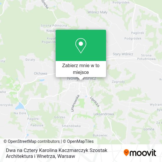 Mapa Dwa na Cztery Karolina Kaczmarczyk Szostak Architektura i Wnetrza