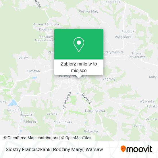 Mapa Siostry Franciszkanki Rodziny Maryi