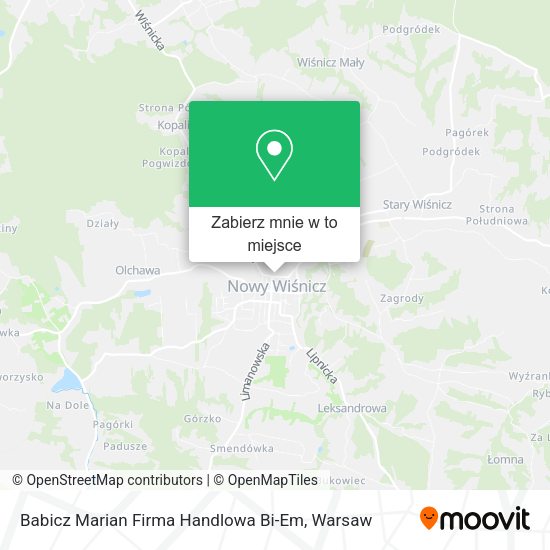 Mapa Babicz Marian Firma Handlowa Bi-Em