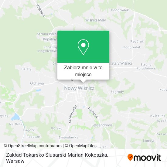 Mapa Zakład Tokarsko Ślusarski Marian Kokoszka