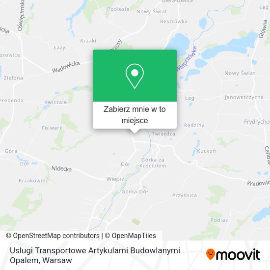 Mapa Uslugi Transportowe Artykulami Budowlanymi Opalem