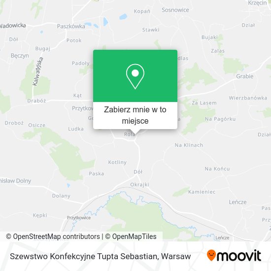 Mapa Szewstwo Konfekcyjne Tupta Sebastian