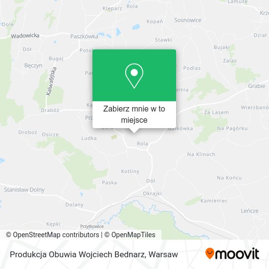 Mapa Produkcja Obuwia Wojciech Bednarz