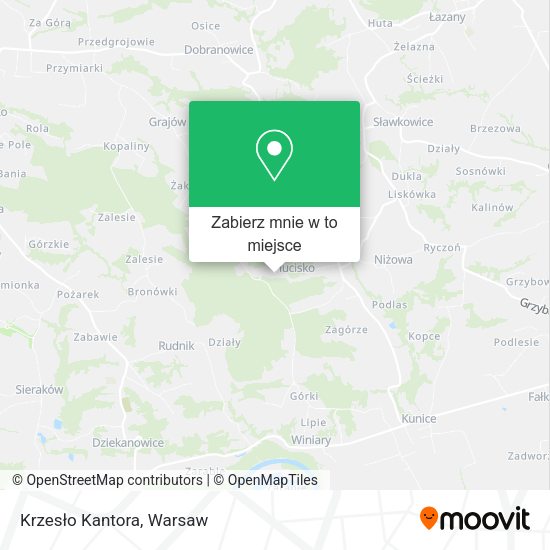 Mapa Krzesło Kantora