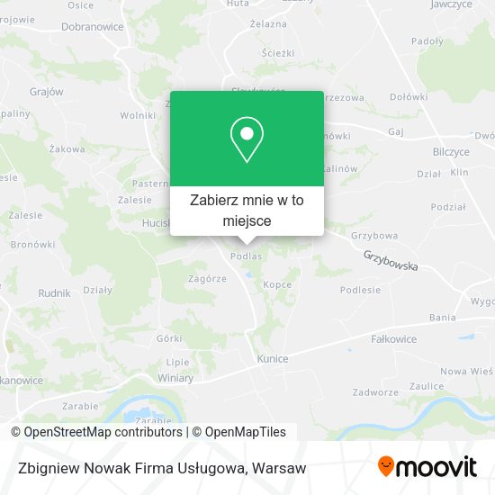 Mapa Zbigniew Nowak Firma Usługowa