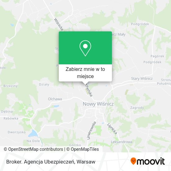 Mapa Broker. Agencja Ubezpieczeń