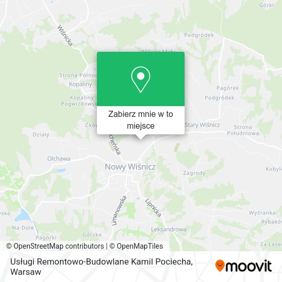 Mapa Usługi Remontowo-Budowlane Kamil Pociecha