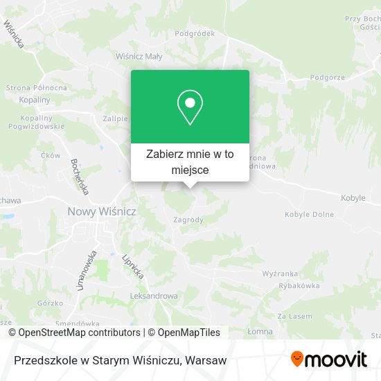 Mapa Przedszkole w Starym Wiśniczu