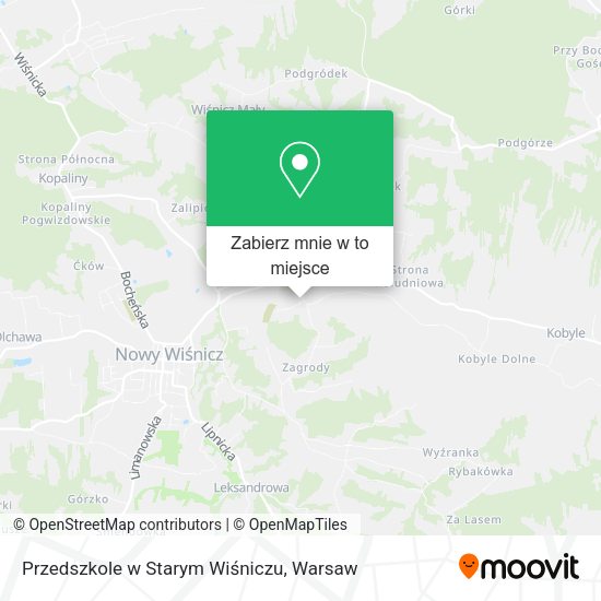 Mapa Przedszkole w Starym Wiśniczu