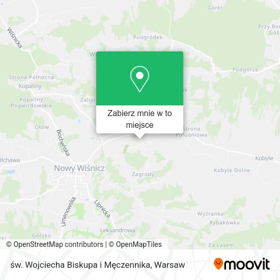 Mapa św. Wojciecha Biskupa i Męczennika