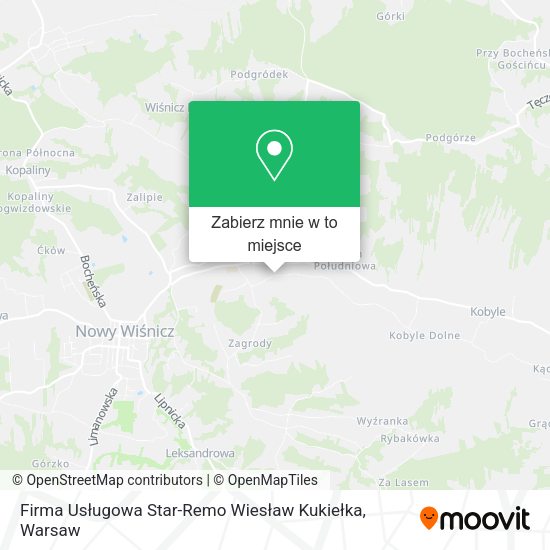 Mapa Firma Usługowa Star-Remo Wiesław Kukiełka