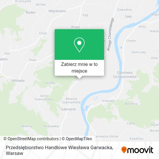 Mapa Przedsiębiorstwo Handlowe Wiesława Garwacka