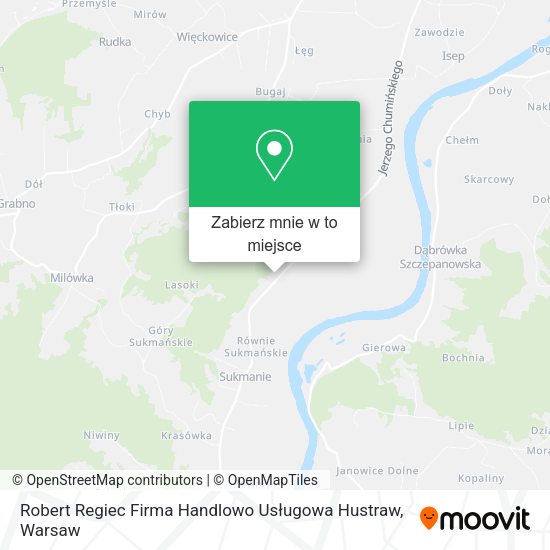 Mapa Robert Regiec Firma Handlowo Usługowa Hustraw